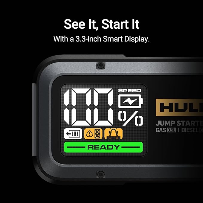 HULKMAN Alpha85 Smart Portable Jump Starter with Alpha Bag EVA Protection Case