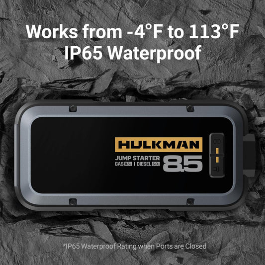 HULKMAN Alpha85 Smart Portable Jump Starter with Alpha Bag EVA Protection Case